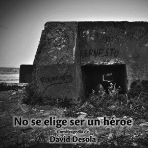 Texto: 'No se elige ser un héroe' Texto: 'No se elige ser un héroe'